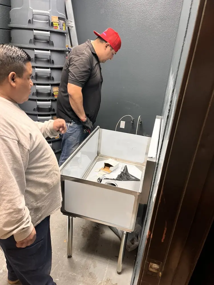 Commercial plumbing and sink installation in Wineland Vineyards